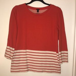J crew striped sweater